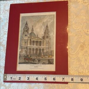 LONDON,Book Plates Matted Prints/Illustrations - Lot of 8 ready to display.